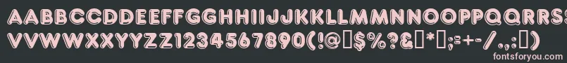 Ft80 Font – Pink Fonts on Black Background