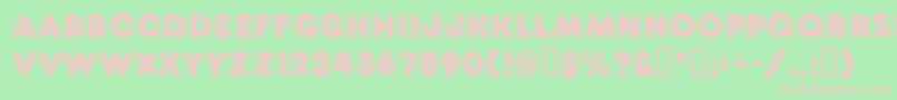 Ft80 Font – Pink Fonts on Green Background