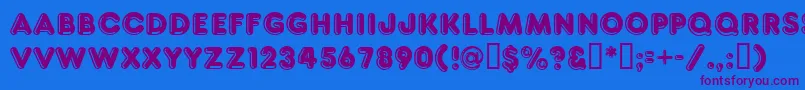 Ft80 Font – Purple Fonts on Blue Background