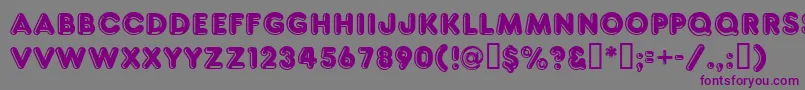 フォントFt80 – 紫色のフォント、灰色の背景