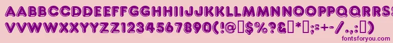 Ft80 Font – Purple Fonts on Pink Background