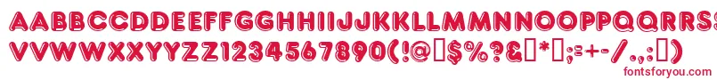 Ft80 Font – Red Fonts on White Background