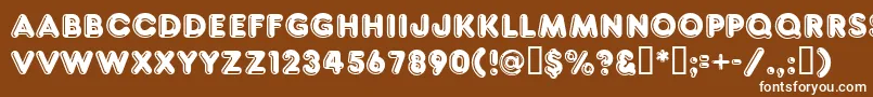 Ft80 Font – White Fonts on Brown Background