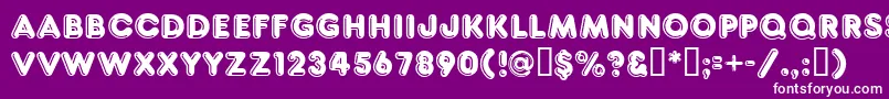 Ft80 Font – White Fonts on Purple Background