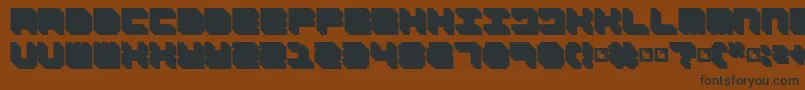 FdNecromancer Font – Black Fonts on Brown Background