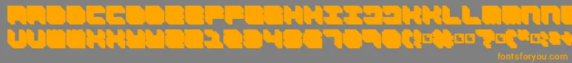 FdNecromancer Font – Orange Fonts on Gray Background