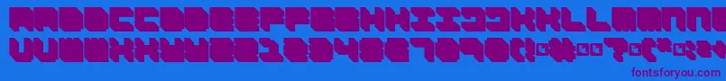 FdNecromancer Font – Purple Fonts on Blue Background