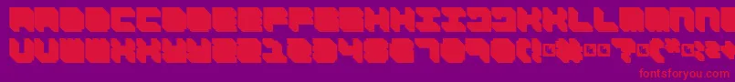 FdNecromancer Font – Red Fonts on Purple Background