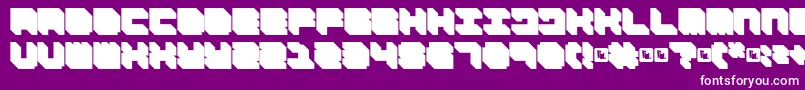 FdNecromancer Font – White Fonts on Purple Background