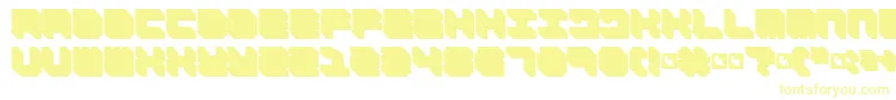 FdNecromancer Font – Yellow Fonts on White Background