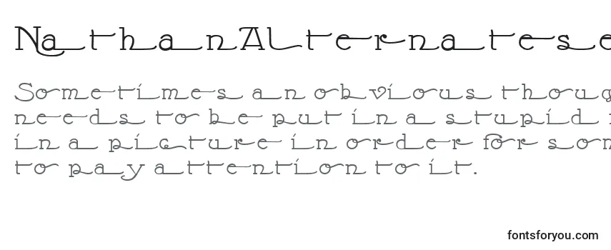 NathanAlternatese Font