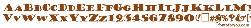 GershwinCaps Font – Brown Fonts on White Background