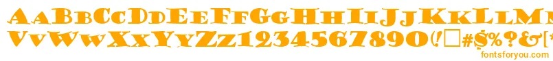 GershwinCaps Font – Orange Fonts on White Background