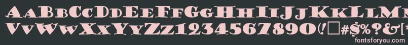 GershwinCaps Font – Pink Fonts on Black Background