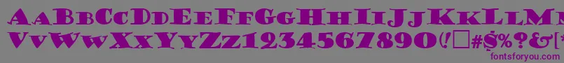 GershwinCaps Font – Purple Fonts on Gray Background