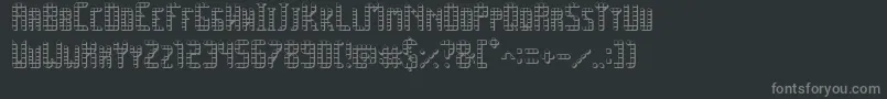 Шрифт SpacePez3D – серые шрифты на чёрном фоне