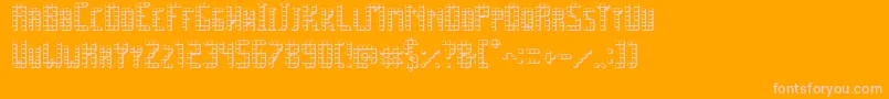 Шрифт SpacePez3D – розовые шрифты на оранжевом фоне