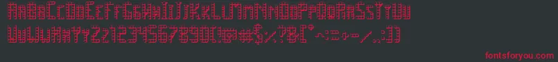 SpacePez3D Font – Red Fonts on Black Background