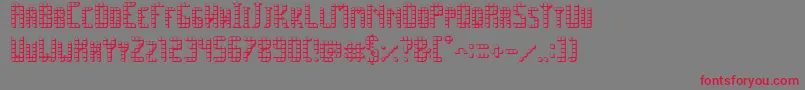 SpacePez3D Font – Red Fonts on Gray Background