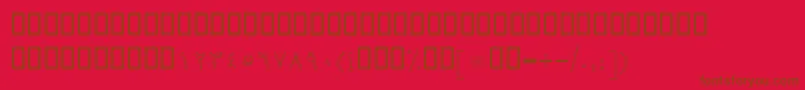 Lisätietoja BBaranOutline-fontista BBaranOutline-fontti – ruskeat fontit punaisella taustalla