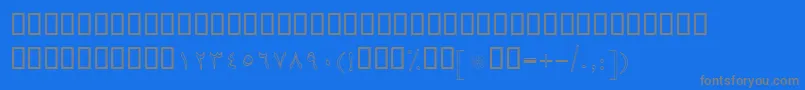 More about BBaranOutline Font BBaranOutline Font – Gray Fonts on Blue Background