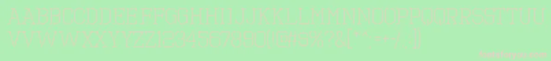 OctinprisonltRegular Font – Pink Fonts on Green Background