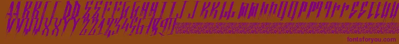 Nuevotrenta Font – Purple Fonts on Brown Background