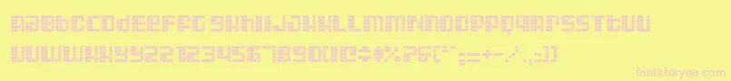 Astron2 Font – Pink Fonts on Yellow Background