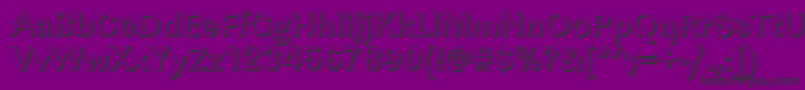 フォントLinearshBold – 紫の背景に黒い文字