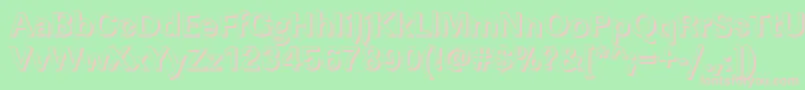 LinearshBold Font – Pink Fonts on Green Background