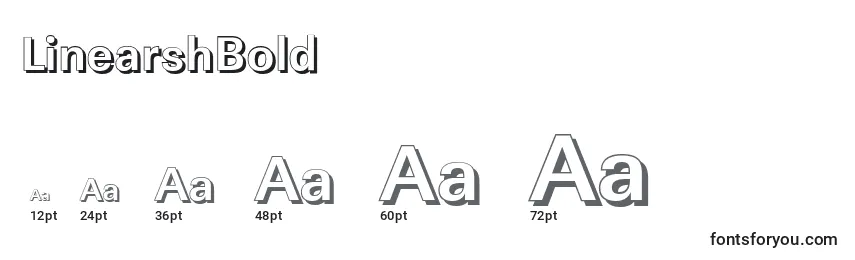 LinearshBold Font Sizes