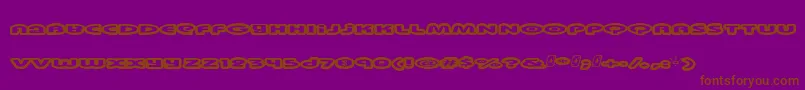 Swinkyda Font – Brown Fonts on Purple Background