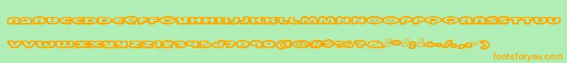 Swinkyda Font – Orange Fonts on Green Background