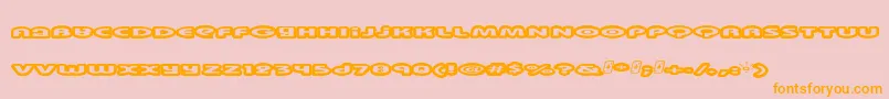 Swinkyda Font – Orange Fonts on Pink Background