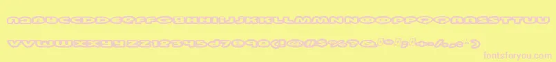Swinkyda Font – Pink Fonts on Yellow Background