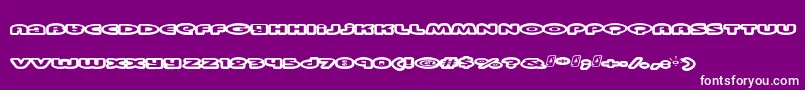 Swinkyda Font – White Fonts on Purple Background