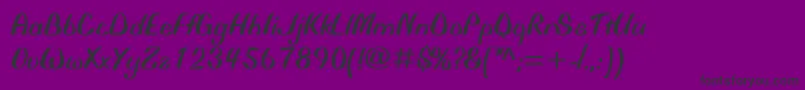 BiffoMt Font – Black Fonts on Purple Background