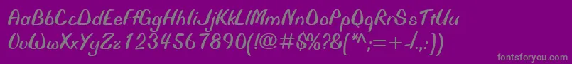 Weitere Informationen zur BiffoMt-Schriftart BiffoMt-Schriftart – Graue Schriften auf violettem Hintergrund