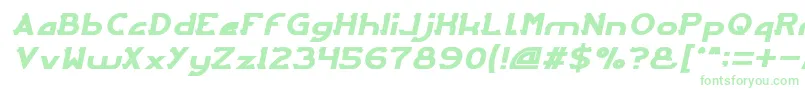 ArcadeItalic-fontti – vihreät fontit
