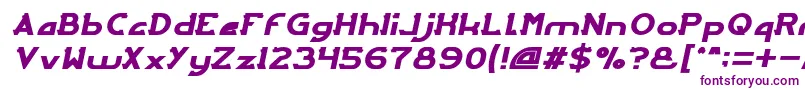ArcadeItalic-fontti – violetit fontit valkoisella taustalla