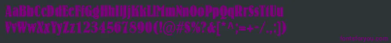 fuente BernhardcondensedRegularDb – Fuentes Moradas Sobre Fondo Negro