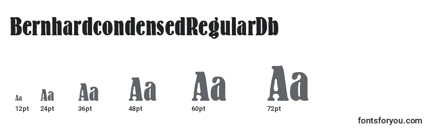 BernhardcondensedRegularDb Font Sizes