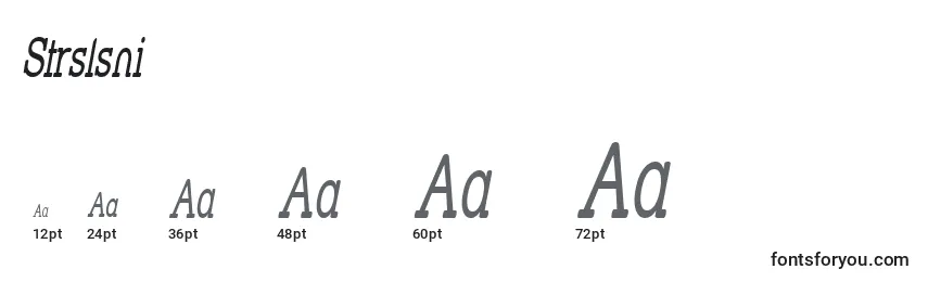 Strslsni Font Sizes