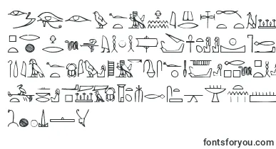 Yiroglyphics font – ancient Fonts