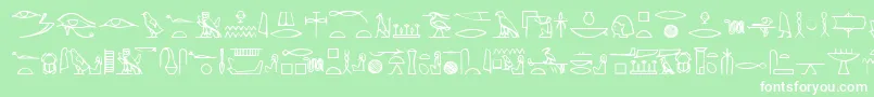 More about Yiroglyphics Font Yiroglyphics Font – White Fonts on Green Background