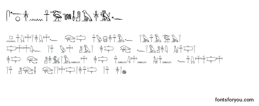 Schriftart Yiroglyphics