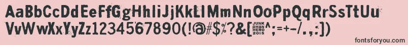 SyyskuuRepaleinen Font – Black Fonts on Pink Background