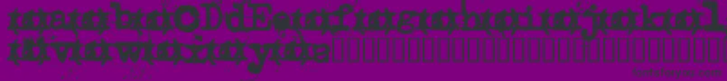 Uncletyp Font – Black Fonts on Purple Background