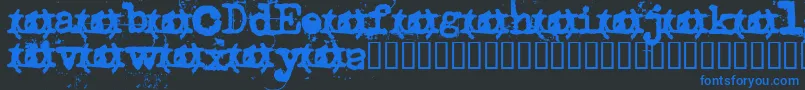 Uncletyp Font – Blue Fonts on Black Background