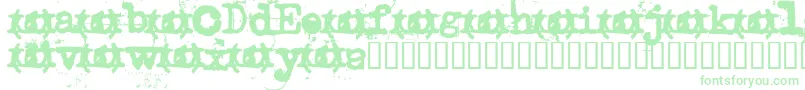 Uncletyp Font – Green Fonts on White Background